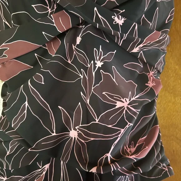 Eddie Bauer Black and Pink Floral One Piece Swimsuit - Picture 5 of 5